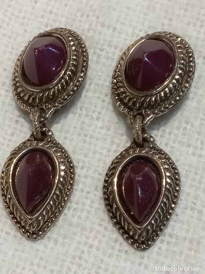 Joyeria: PENDIENTES (GOYESCOS) 2-PIEDRAS granate - Foto 1