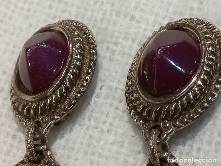 Joyeria: PENDIENTES (GOYESCOS) 2-PIEDRAS granate - Foto 2