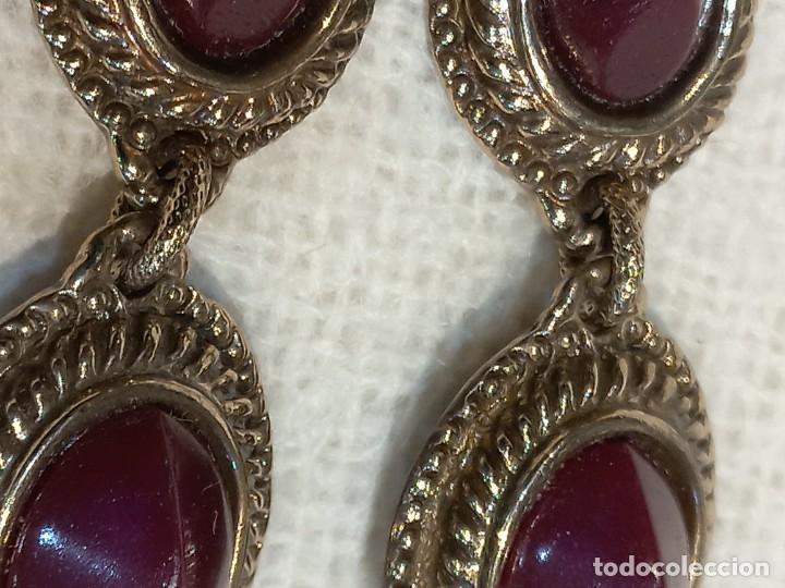 Joyeria: PENDIENTES (GOYESCOS) 2-PIEDRAS granate - Foto 3