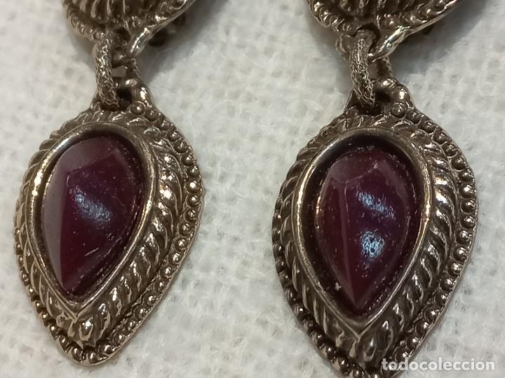 Joyeria: PENDIENTES (GOYESCOS) 2-PIEDRAS granate - Foto 4