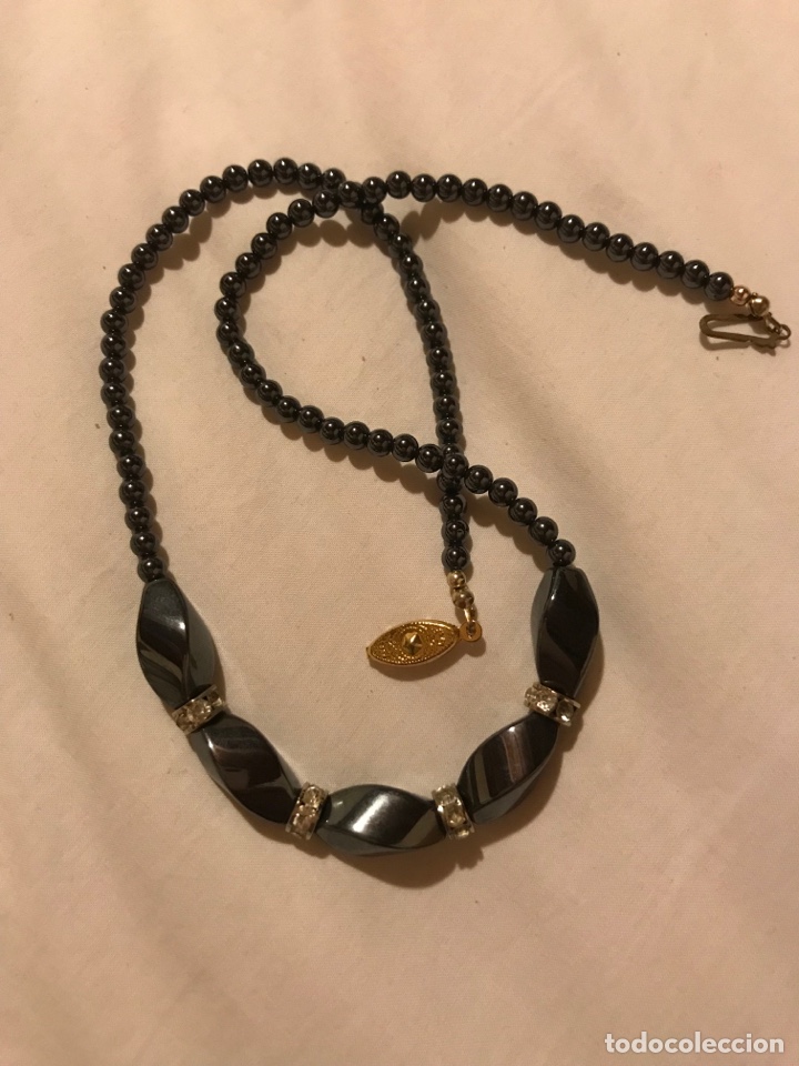 Joyeria: Collar gargantilla de hematita y circonitas - Foto 3