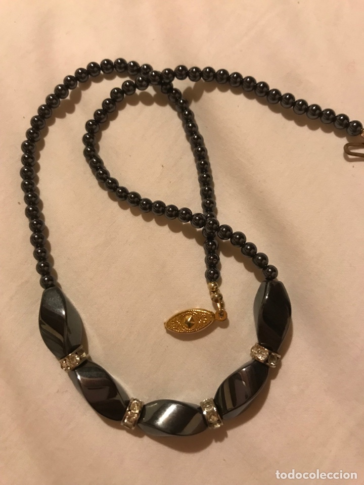 Joyeria: Collar gargantilla de hematita y circonitas - Foto 4