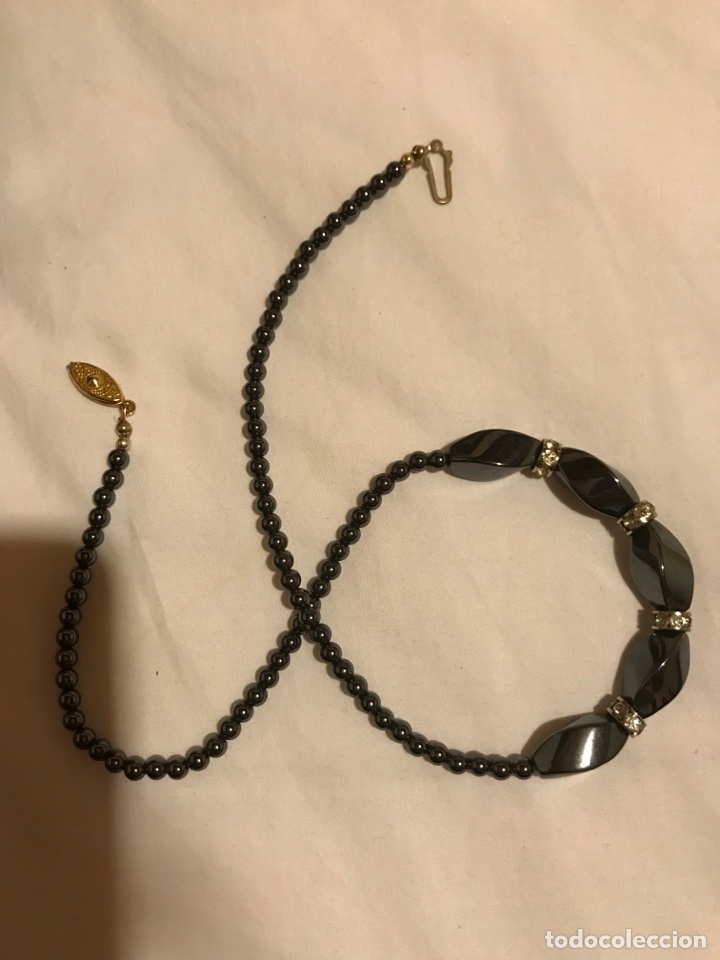 Joyeria: Collar gargantilla de hematita y circonitas - Foto 1