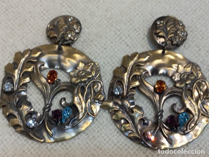 Joyeria: PENDIENTES (ARILLA PLATO-LABRADA PATINADA) grande - Foto 1