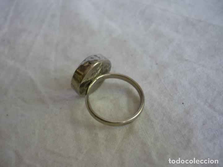 Joyeria: Anillo de alpaca con flor seca - Foto 4