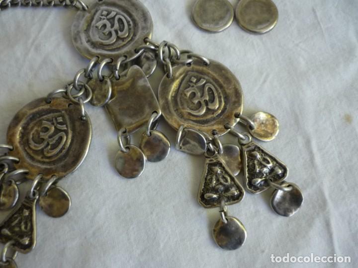 Joyeria: Collar met&aacute;lico de la marca Sin Receta + pendientes - Foto 4