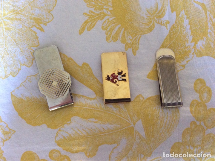 Joyeria: Lote tres pinzas para billetes - Foto 2