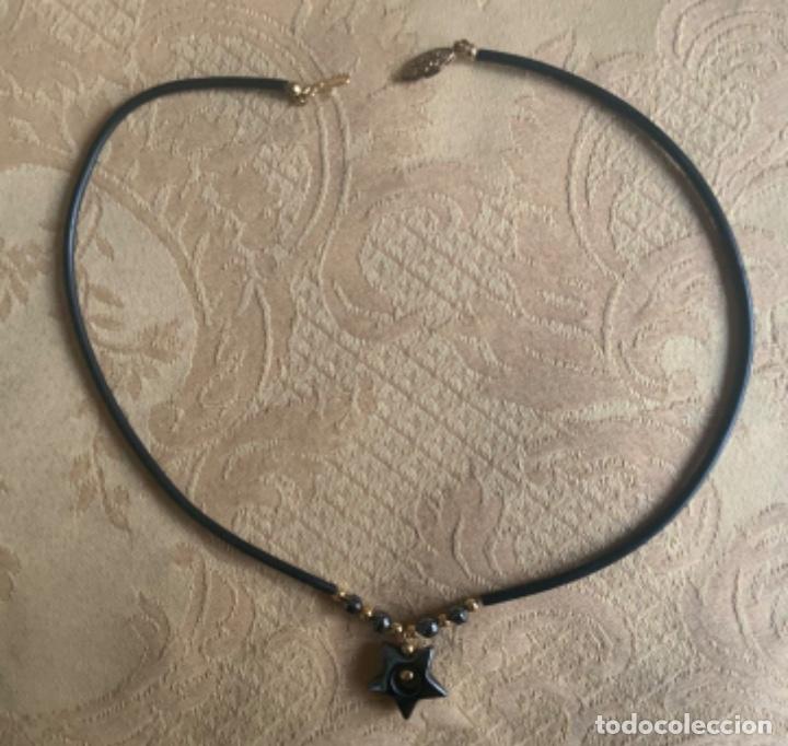 Joyeria: COLLAR GARGANTILLA CAUCHO Y HEMATITES - Foto 2