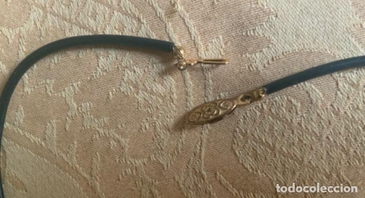 Joyeria: COLLAR GARGANTILLA CAUCHO Y HEMATITES - Foto 4