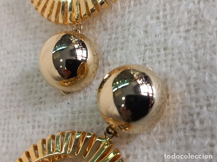 Joyeria: PENDIENTES-LARGOS (ARILLA DENTADA-CALADA) dorada - Foto 5