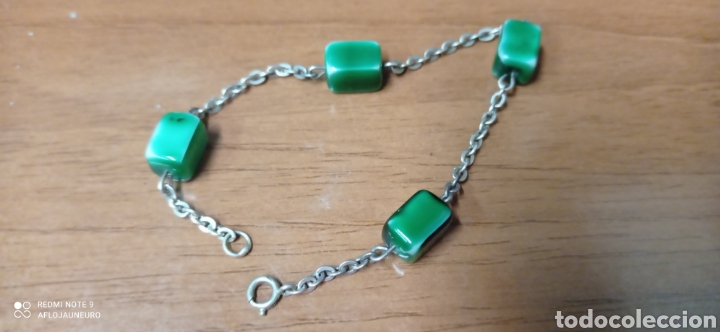 Joyeria: Pulsera vintage con adornos en verde - Foto 2