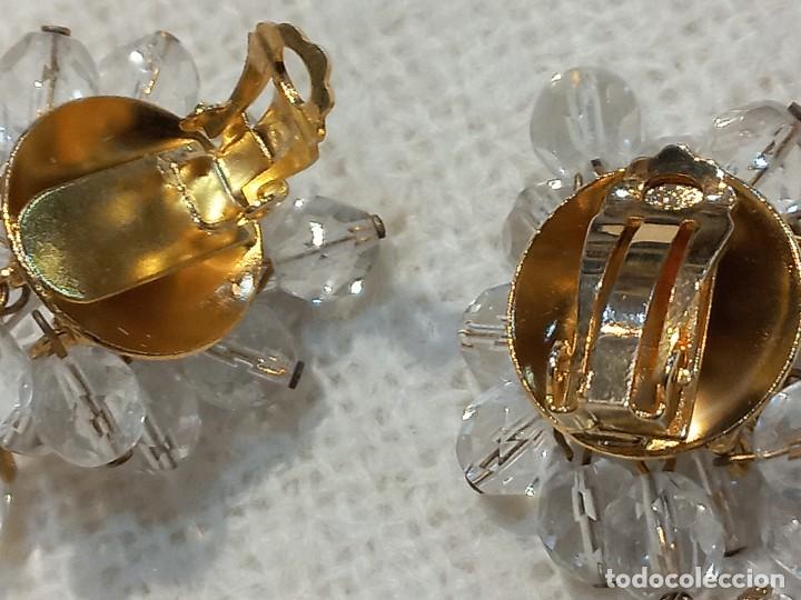 Joyeria: PENDIENTES (CRISTAL DE ROCA) bot&oacute;n pi&ntilde;a-tres bolas - Foto 8
