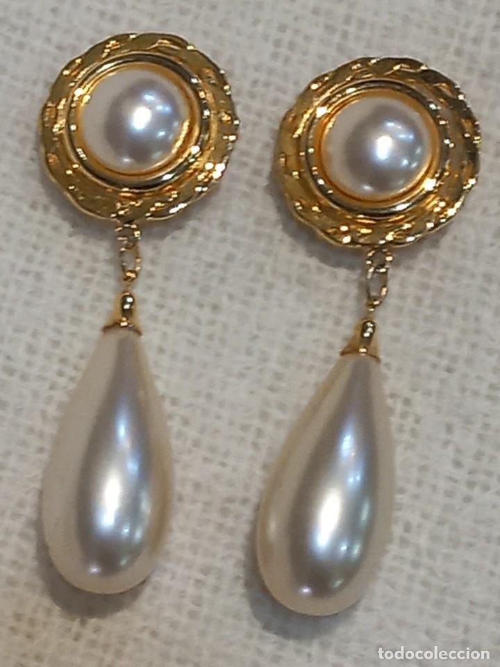 Joyeria: PENDIENTES LAGRIMA ((PERLA GRANDE) dorado - Foto 1