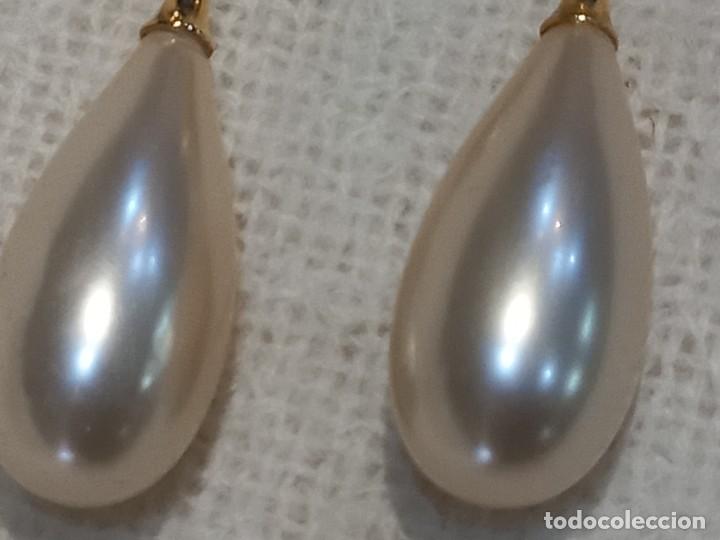 Joyeria: PENDIENTES LAGRIMA ((PERLA GRANDE) dorado - Foto 3