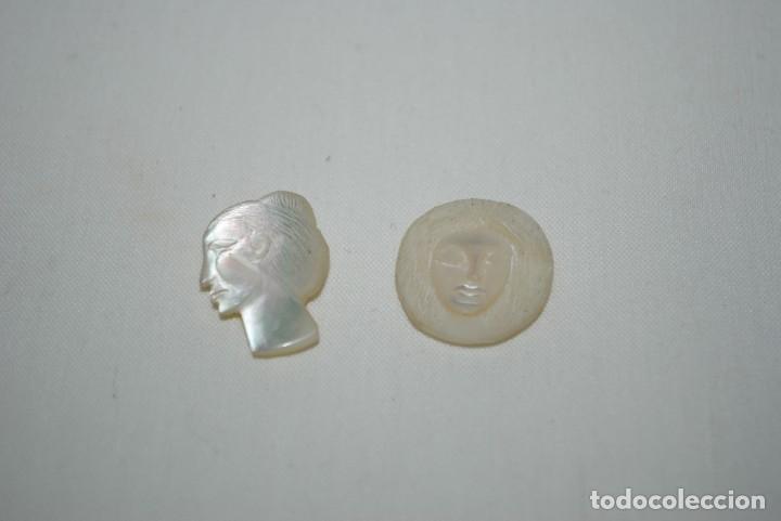 Joalharia: CARITAS TALLADAS EN NACAR NATURAL .