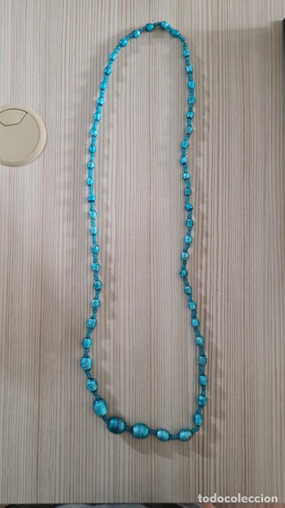 Joyeria: Bonito collar azul de bisuteria. Largo - Foto 1