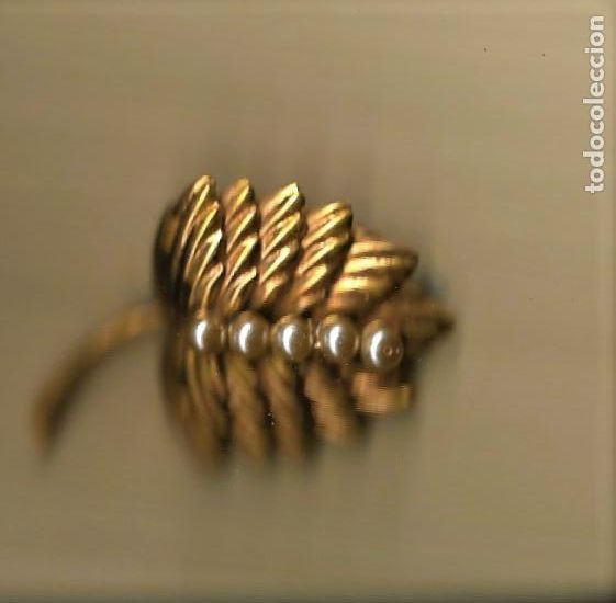 Joyeria: ANTIGUO BROCHE BISUTERIA - A&Ntilde;OS 40 - CON AGUJA - DE LA CASA - J. G. B. - 5 X 4 CM - SIN USAR