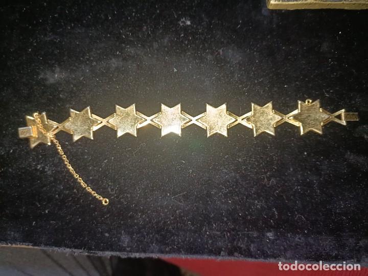 Joyeria: Antigua pulsera damasquinada en oro - Foto 6