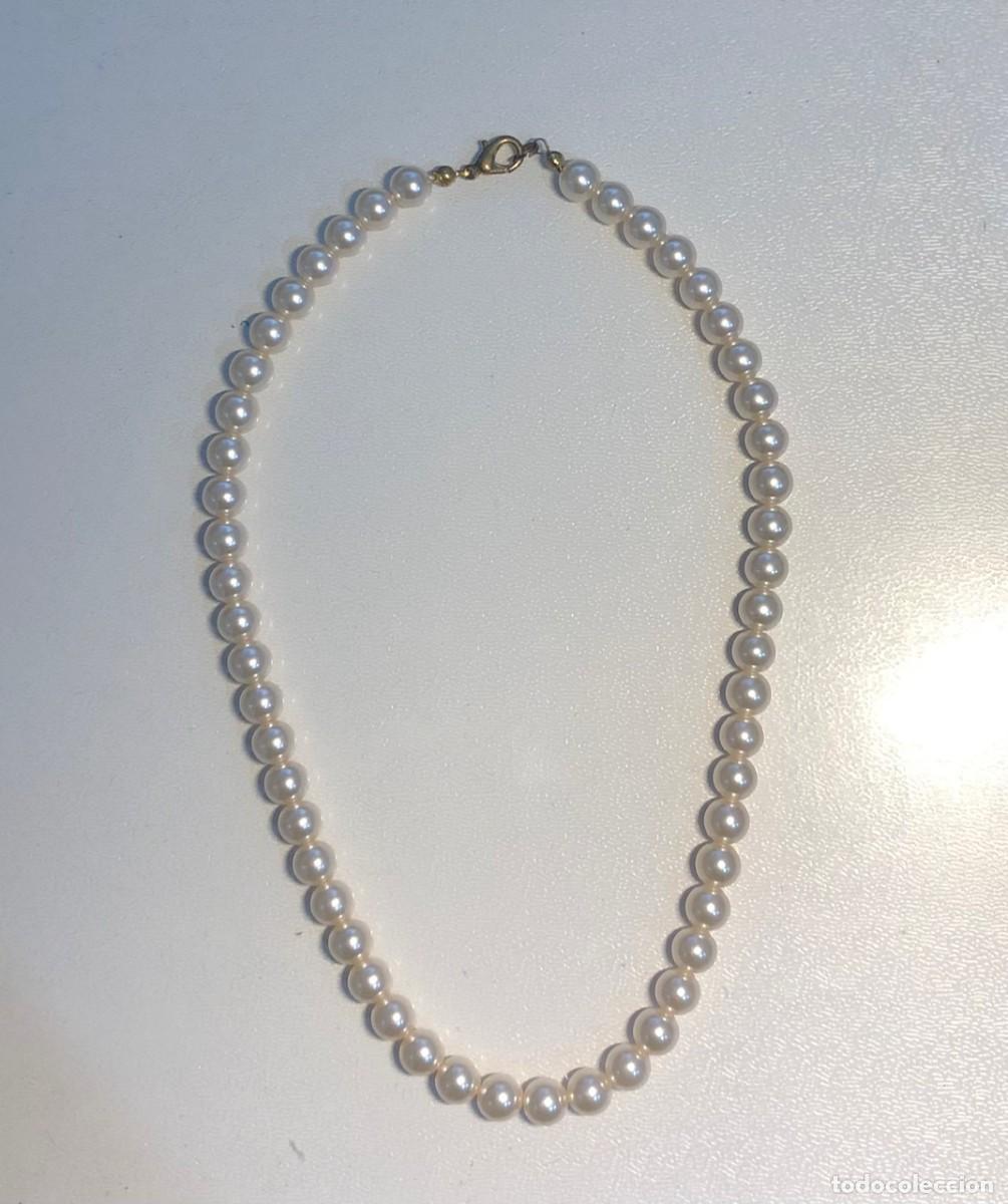 Joyeria: COLLAR DE PERLAS DE BISUTERIA DE 43CM. DE LONGITUD