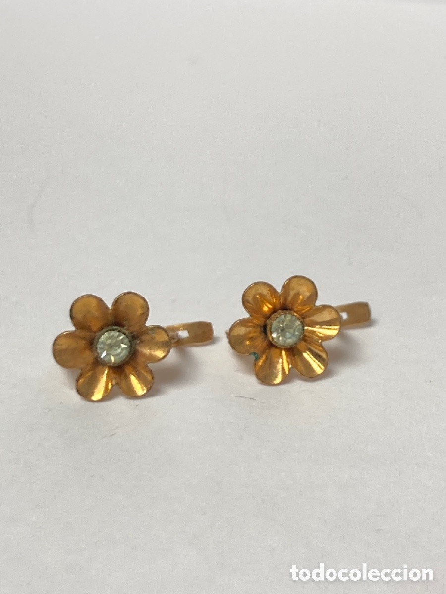 Joyeria: Pendientes vintage chapados - Foto 2