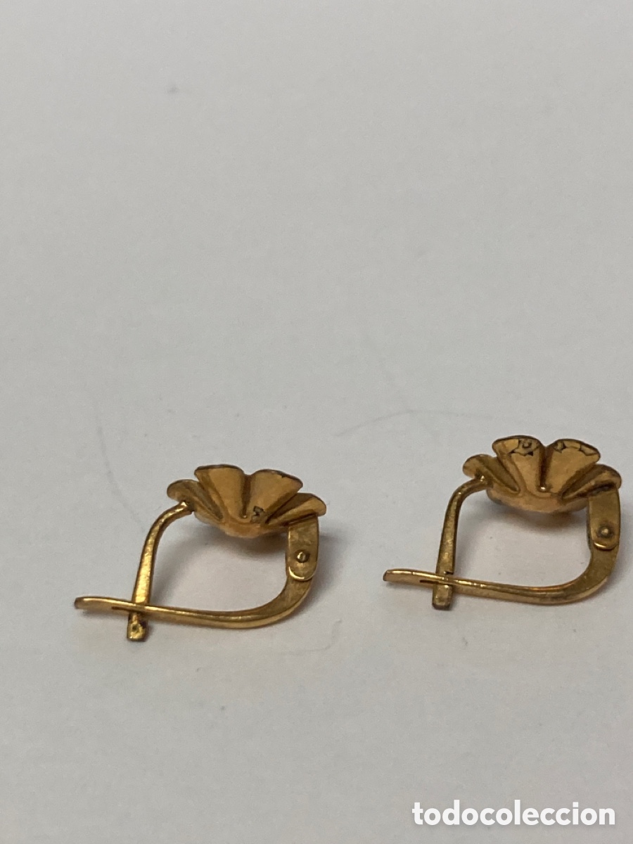 Joyeria: Pendientes vintage chapados - Foto 4