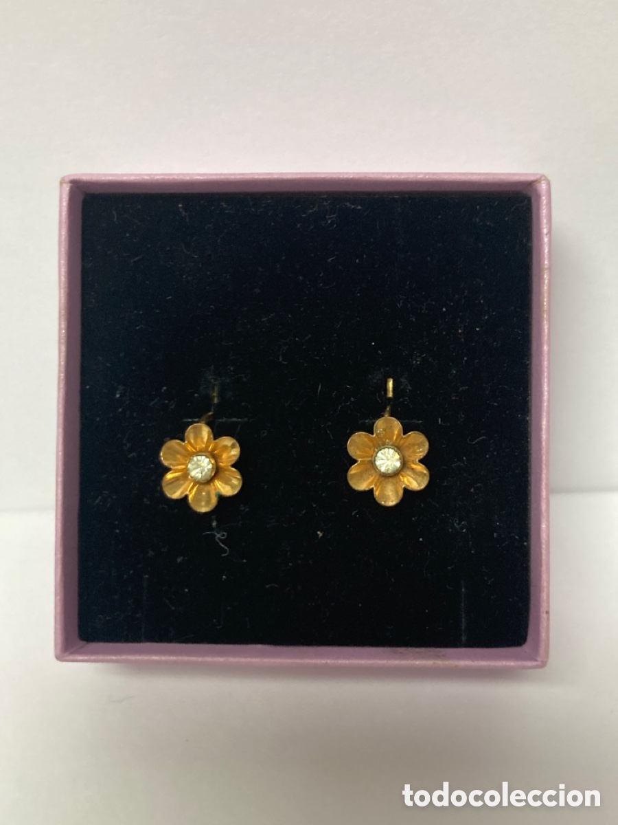 Joyeria: Pendientes vintage chapados - Foto 1