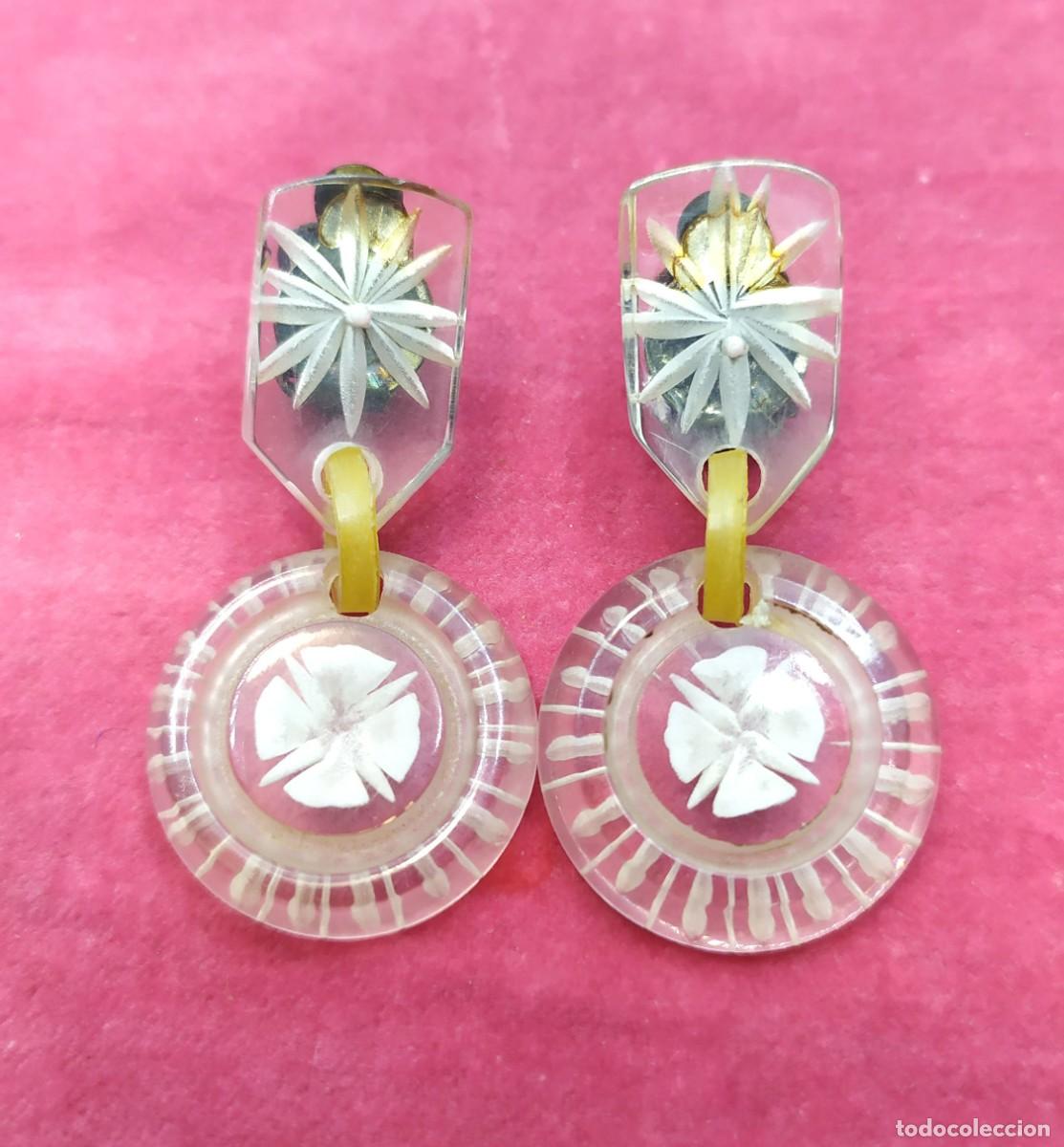 Joyeria: PENDIENTES DE PASTA DE CLIP, ORIGINALES DE LOS A&Ntilde;OS 40. - Foto 2