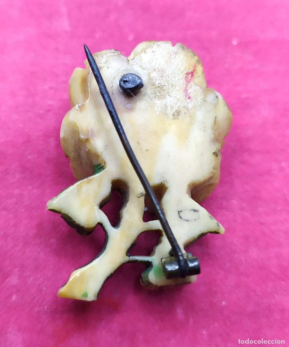 Joyeria: BROCHE DE BAQUELITA EN FORMA DE ROSA - Foto 3
