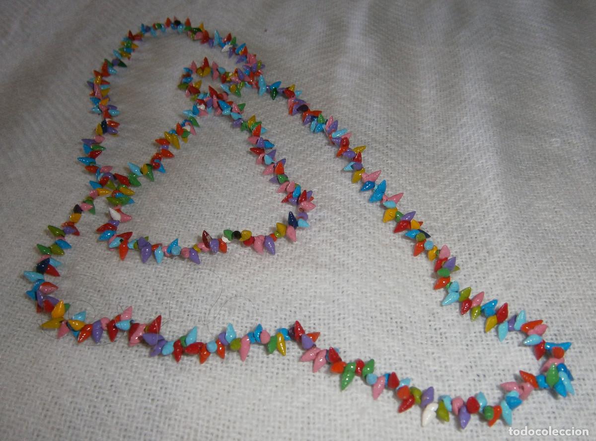 Joyeria: collar largo con piedrecitas de colores - Foto 2