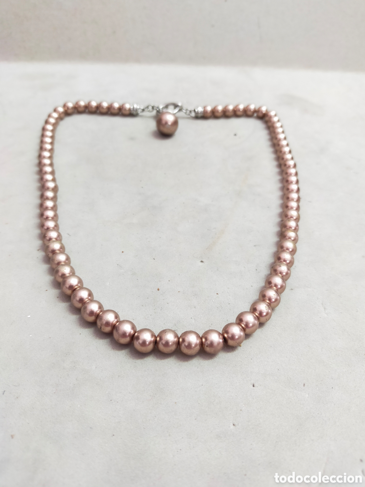 Joyeria: COLLAR DE BISUTERIA SIMIL PERLAS Y METAL. - Foto 2