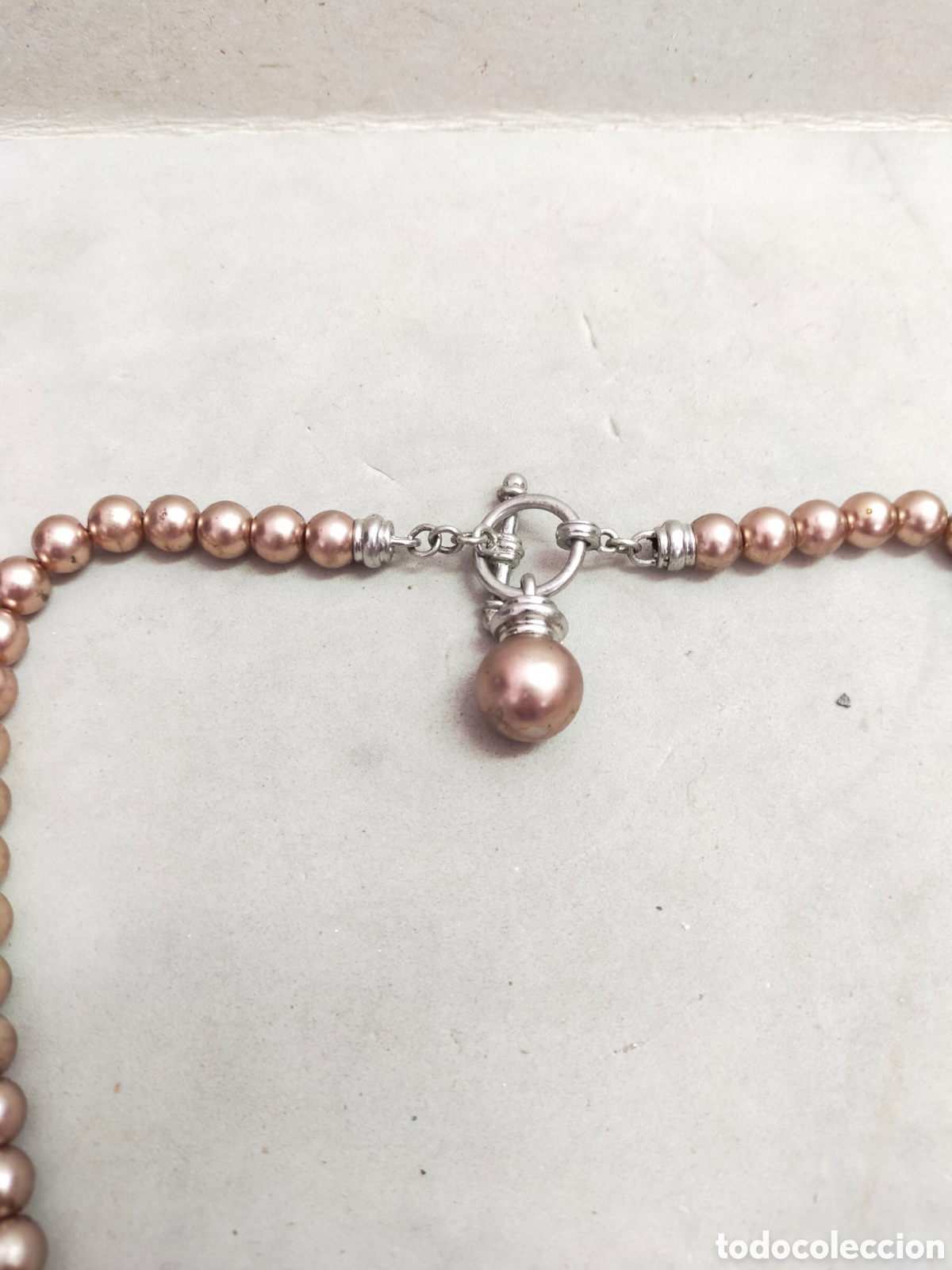 Joyeria: COLLAR DE BISUTERIA SIMIL PERLAS Y METAL. - Foto 3