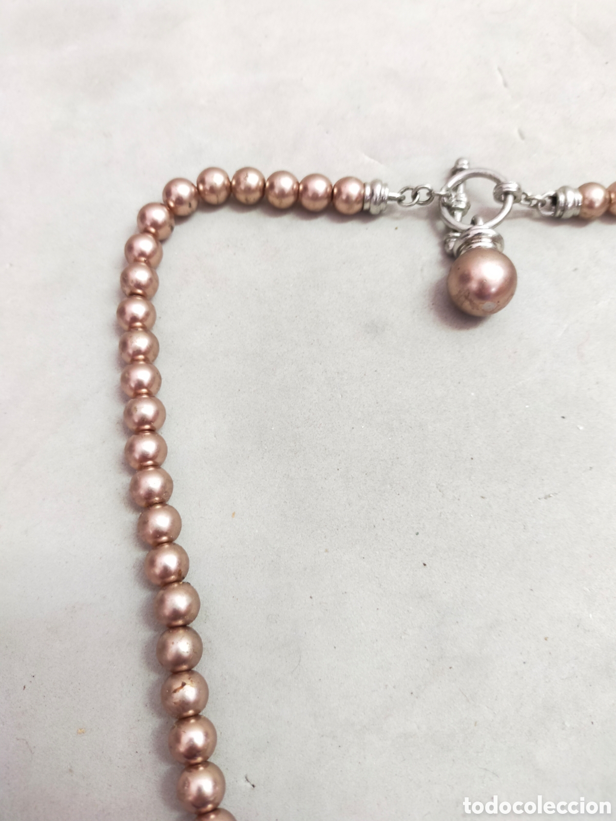 Joyeria: COLLAR DE BISUTERIA SIMIL PERLAS Y METAL. - Foto 4