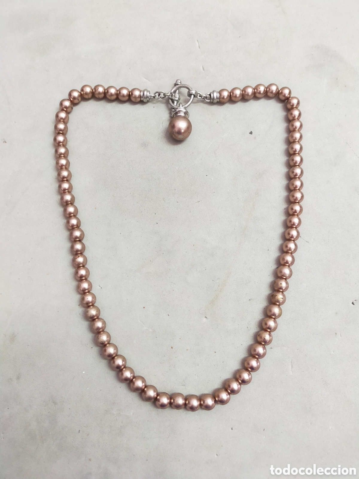 Joyeria: COLLAR DE BISUTERIA SIMIL PERLAS Y METAL. - Foto 5