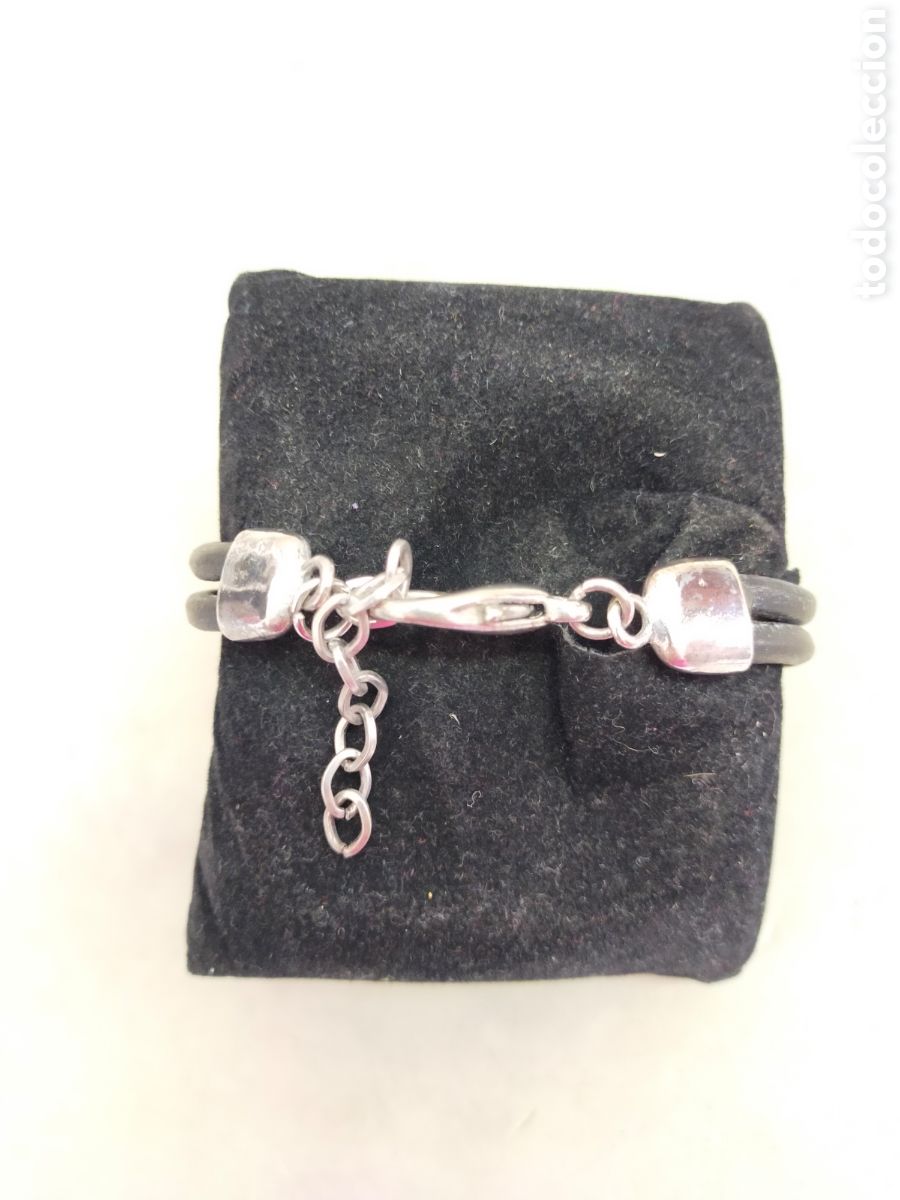 Joyeria: PULSERA DE METAL Y CUERO. CON FORMA DE NUDO. - Foto 3
