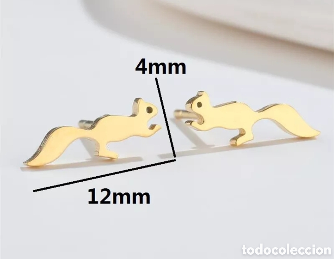 Joyeria: Pendientes Ardillas de acero inoxidable ENV&Iacute;O GRATIS!! - Foto 3