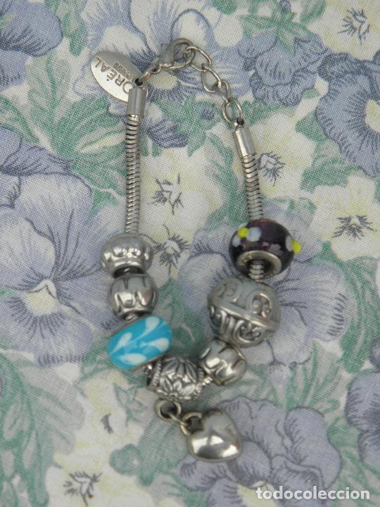 Joyeria: Pulsera cord&oacute;n met&aacute;lico con charms - Foto 1