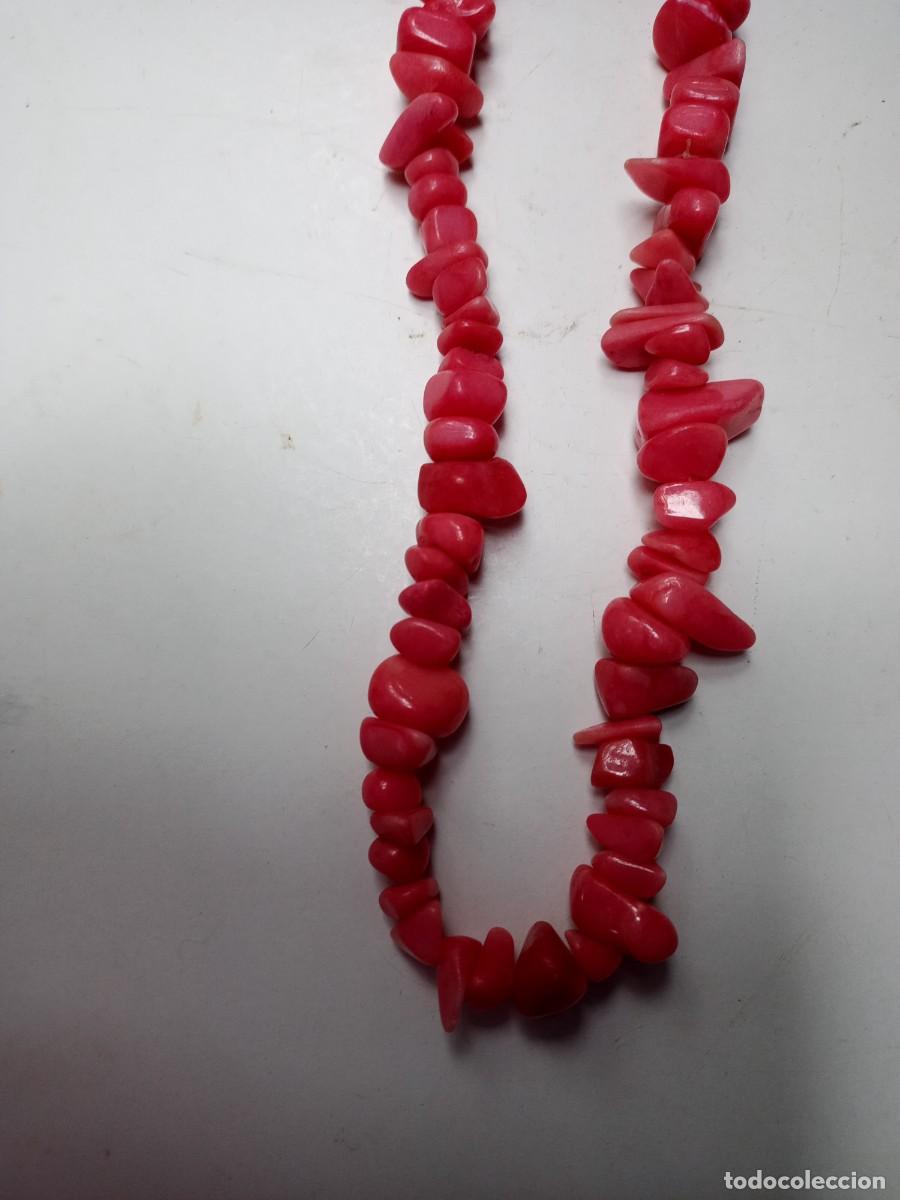 Joyeria: Collar simil coral, piedras duras - Foto 2