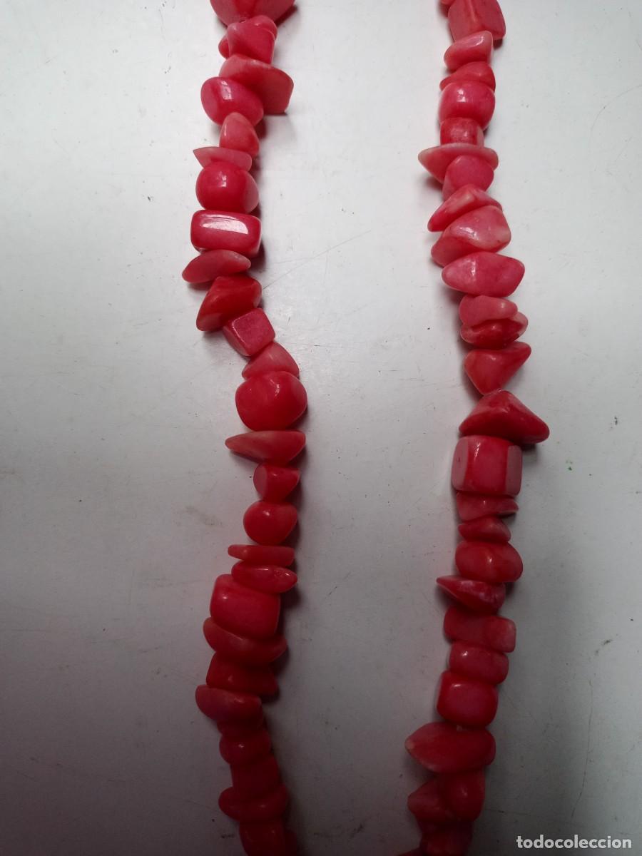 Joyeria: Collar simil coral, piedras duras - Foto 3