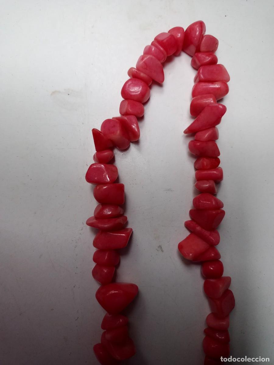 Joyeria: Collar simil coral, piedras duras - Foto 4