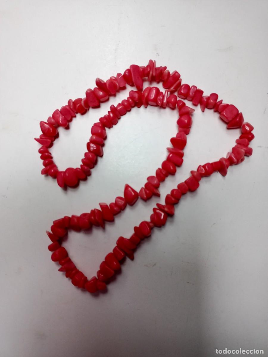 Joyeria: Collar simil coral, piedras duras - Foto 5