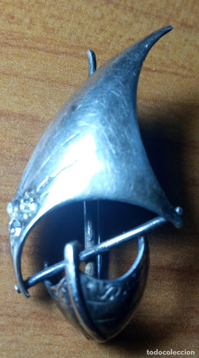 Schmuck: Velero broche en plata de ley