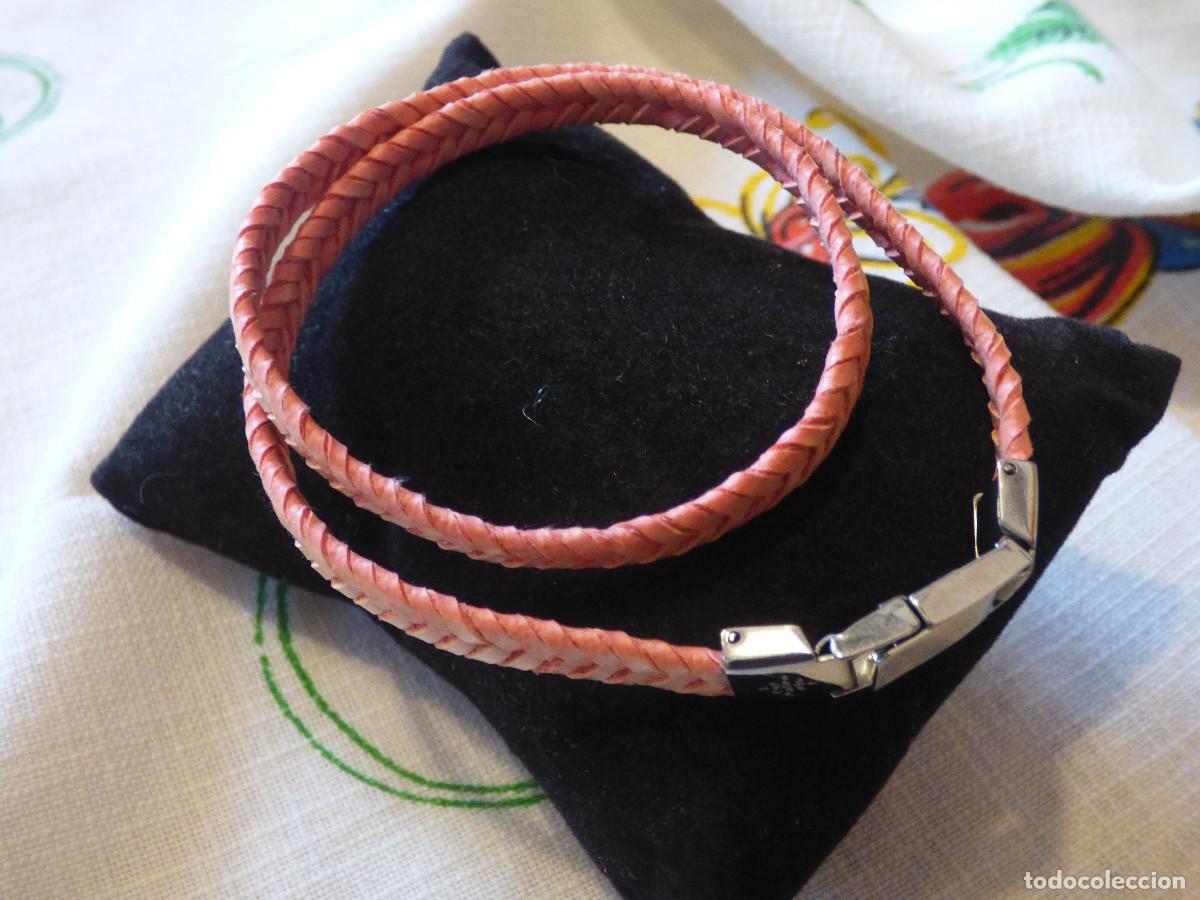 Joyeria: Pulsera piel y acero. - Foto 2