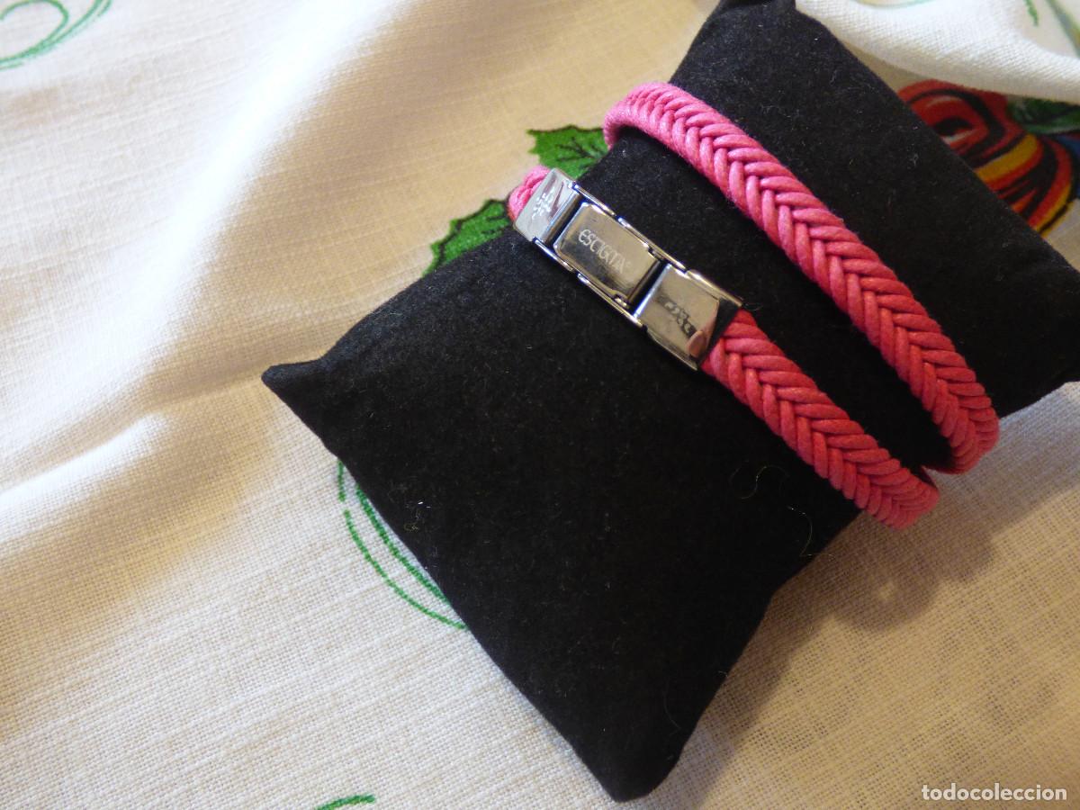 Joyeria: Pulsera de piel y acero - Foto 3