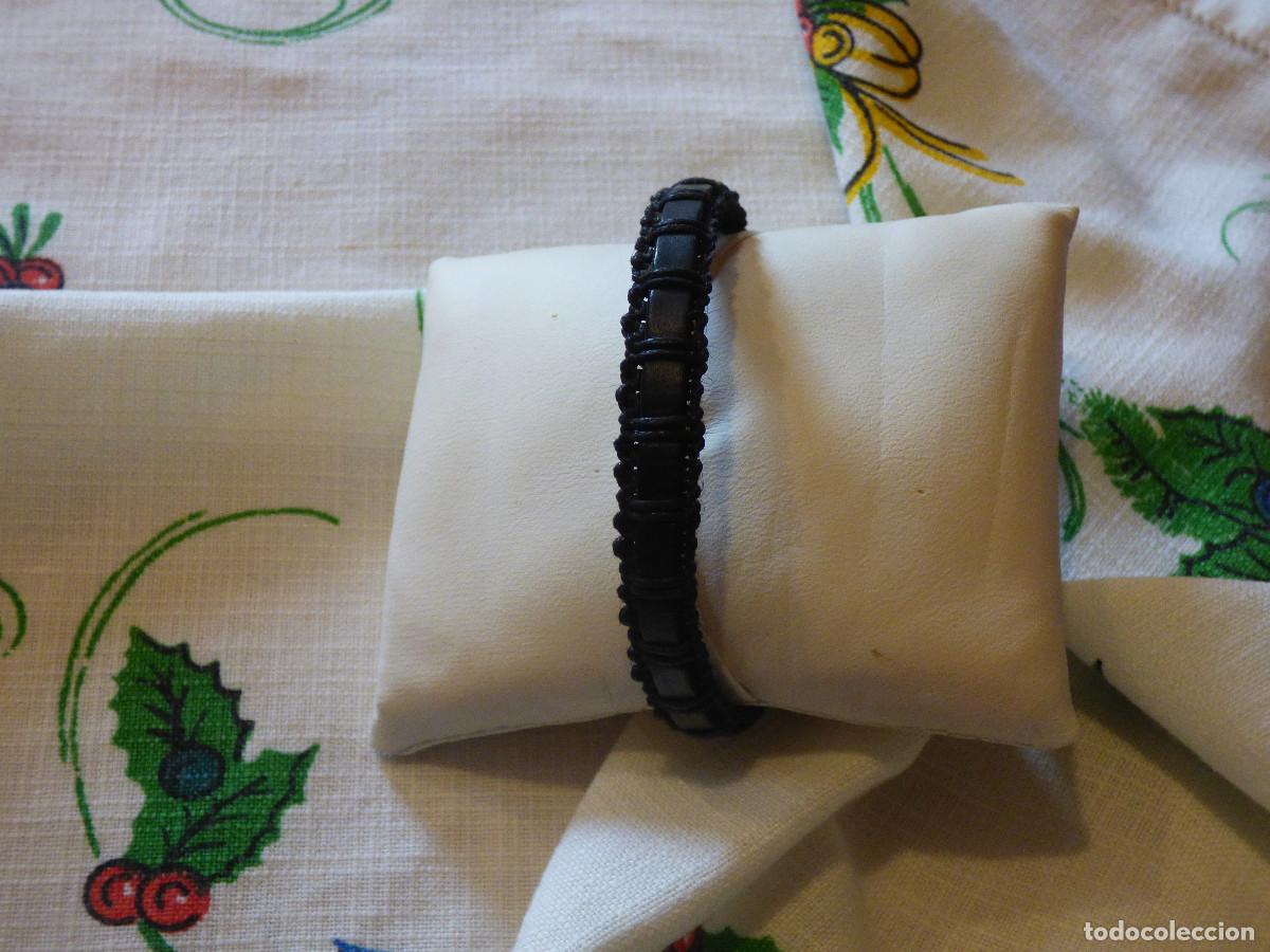 Joyeria: Pulsera de piel y acero - Foto 1