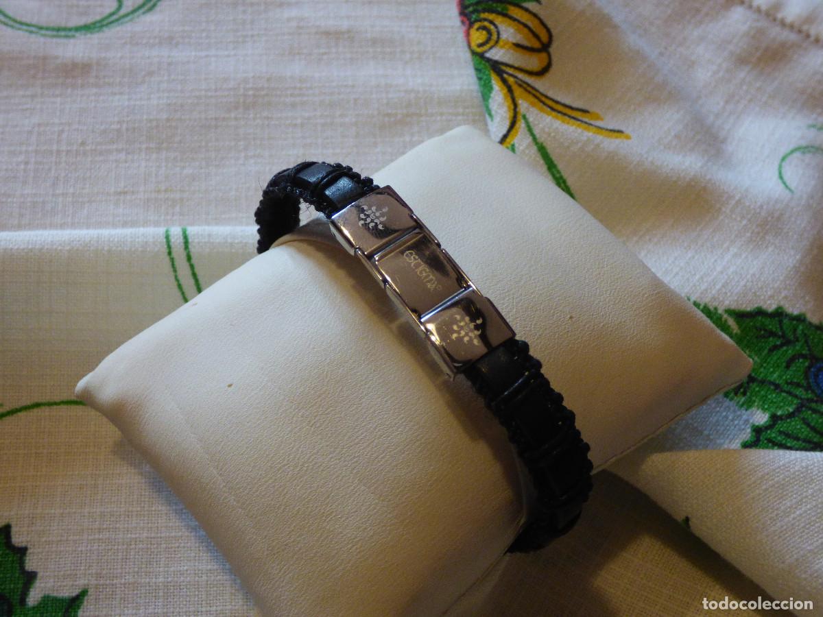 Joyeria: Pulsera de piel y acero - Foto 2