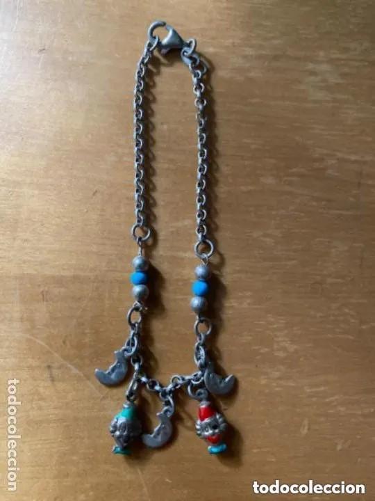 Joyeria: BONITA PULSERA INFANTIL PLATA 925 PAYASO Y LUNA 1382 AR