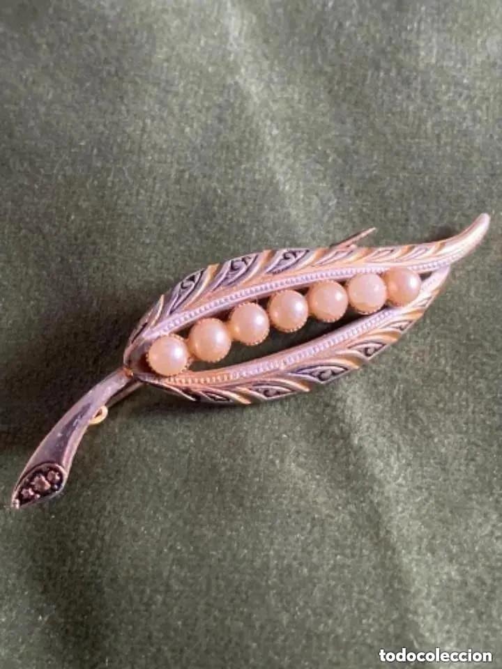 Joyeria: BONITO Y ANTIGUO BROCHE DAMASQUINADO
