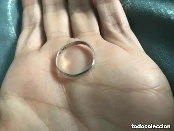 Joyeria: ANTIGUA ALIANZA DE PLATA 925 - Foto 4