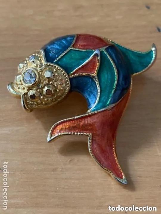 Joyeria: ANTIGUO Y BONITO BROCHE PEZ CARPA - Foto 1