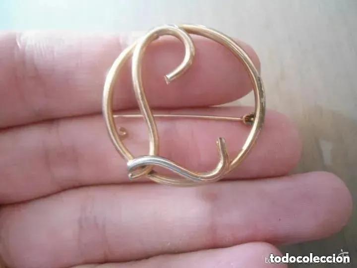 Joyeria: ANTIGUO BROCHE LETRA L - Foto 1